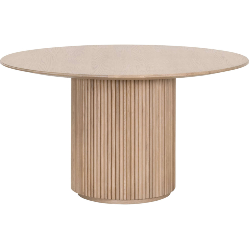 Belfast 54" Round Dining Table in Natural Oak Finish